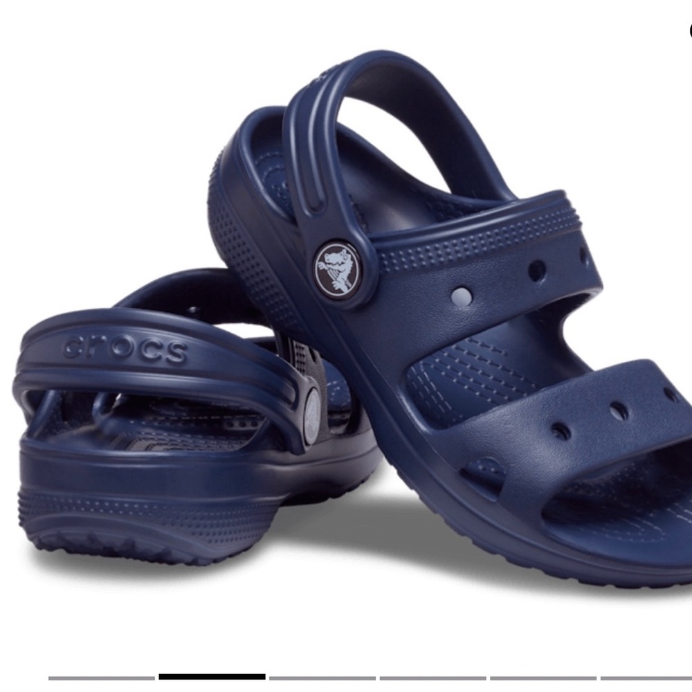 Crocs Toddler Classic Sandals NAVY never worn size 7